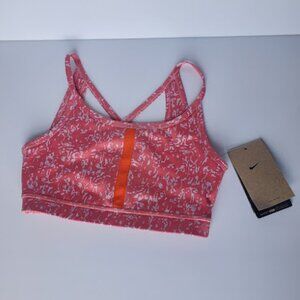 NWT Nike Girls' Training Sports Bra, Size M, Coral, Dri-Fit, Light Support
